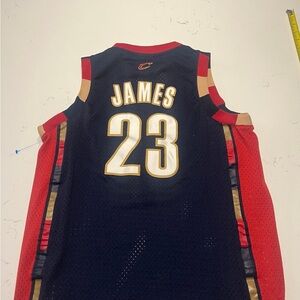 LeBron James #23 Cleveland Cavaliers Black & Red  Boys Large or Men’s small